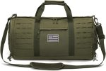 QT&QY 40L Military Tactical Duffle Bag For Men Sport Gym Bag Fitness Tote Travel Duffle Bag Training Workout Bag With Shoe Compartment Basketball Football Weekender Bag - Image 2